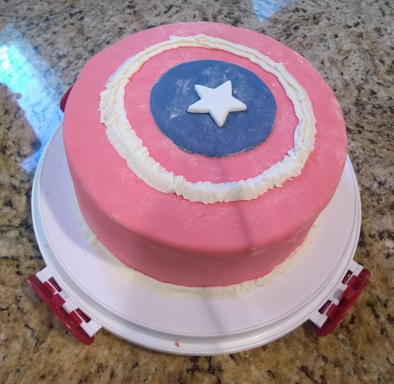Captain America Two~Tier Cake | Birthday Cakes |The Cake Store